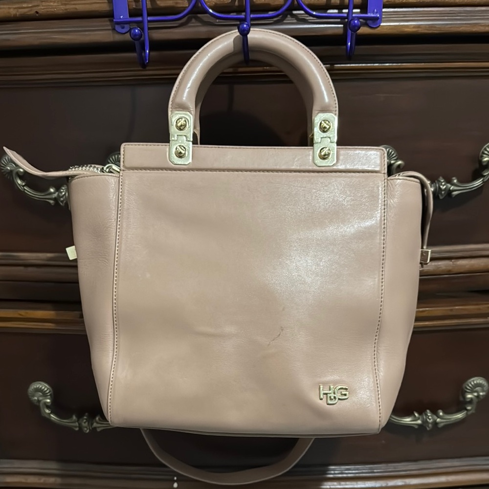 Givenchy Tan Leather Tote Bag